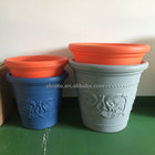 rotomold planters, flower pots, made by rotational mold, customized colors/design/size