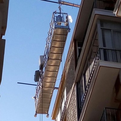 China ZLP series steel electric temporary suspended working platform for window cleaning supplier