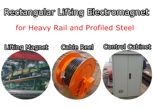 Lifting Electromagnet for Heavy  Rail and Profiled Steel