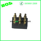 ZOL   Dual Row Plastic 2X3 Pins Straight DIP Type Pogo Pin Connectors
