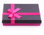 Two piece paper boxes with bow