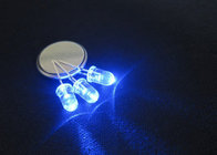 Factory price 5mm round long pins super brightness blue led diodes with Flange