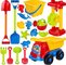 2020 Hot Sale Outdoor Sandbeach Toys Bucket Shovel Toddler Kids Children Beach Sand Toy Set Kids Plastic Beach Toys supplier