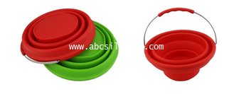 China silicone bucket collapsible china ,new design silicone bucket manufacturer supplier