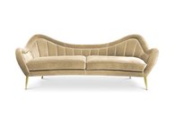 NEW design upholstery velvet lounges,  popular 3 seat stainless steel  sofa for wedding event rental