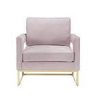 New design pink velvet fabric stainless steel frame chair for wedding party event chairs