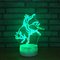 Acrylic 3D laser led small night light table lamp,  Unique and innovative style led table light led light supplier