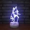 Acrylic 3D laser led small night light table lamp,  Unique and innovative style led table light led light supplier