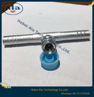 Auto A/C Hose Clamp Straight Connector With R134a Refrigerant Valve/Through Pipe Aluminium Fittings with R134a Valve
