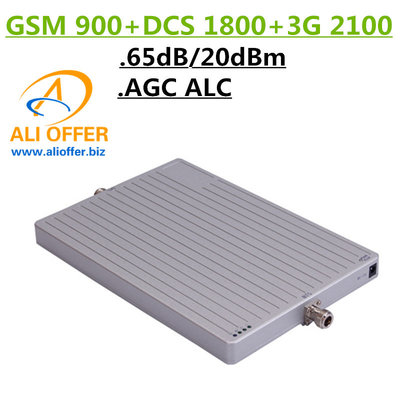 China 65dB High Gain 900 1800 2100 MHz Tri-Band Cell Mobile Phone Signal Booster Amplifier,GSM DCS WCDMA 3G TriBand Repeater supplier