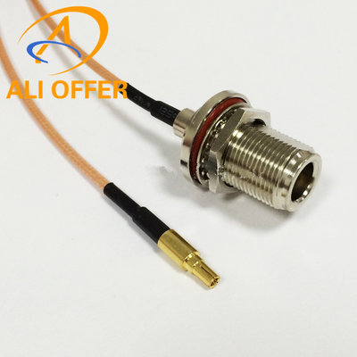 China High Quality N Female Bulkhead to CRC9 Male Straight RF Jumper Pigtail Cable RG316 15cm wholesale for 3g HUAWEI MODEM supplier