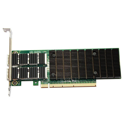 China Femrice 100G 2 Ports Ethernet PCI-e Slots x16 Data Center Bridging Server Card Intel E810CAM2 Controller Server Lan Card supplier