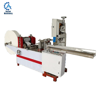 Full Automatic Folding Napkin Paper Machine with Two Color Printing Napkin Folding Embossing Machine