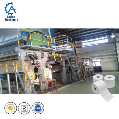 Raw Material Waste Paper Recycle Paper Virgin Pulp 1092mm Tissue Toilet Making Machine