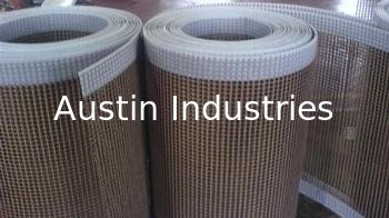 Teflon PTFE coated fiberglass open mesh conveyor belt