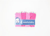 4pk Woven Washcloth Baby Bath Washcloths 100% Cotton OEM/ODM
