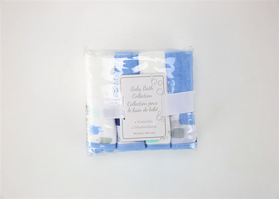 Breathable Soft Baby Face Cloths , Thin Baby Cotton Washcloths EU Standard