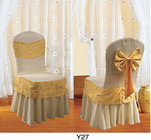 Embroidery pattern elegant wedding polyester fancy wedding table cloths (Y-42)