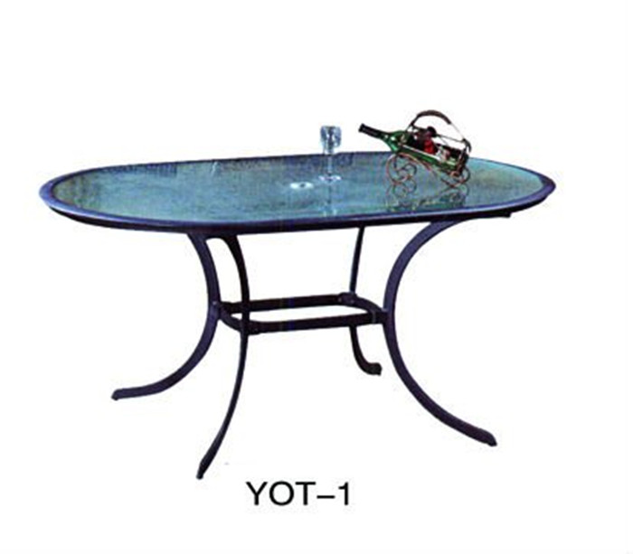 Beautiful popular design garden cast aluminum furniture/outdoor TABLE  (YOT-1)