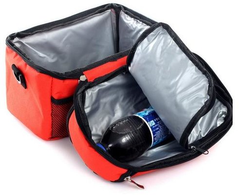 polyester non woven cans thermal frozen food lunch insulated cooler bag