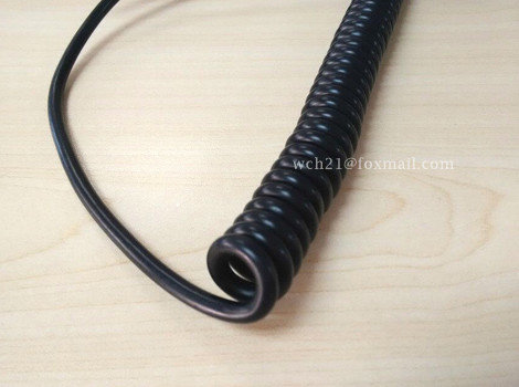 China UL2517 Mobile Machinery PVC Curl Spiral Cable supplier