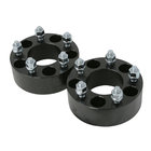 Black Anodized 1.5 Inch Wheel Adapters 38 Millimeter Studs Nuts High Precision