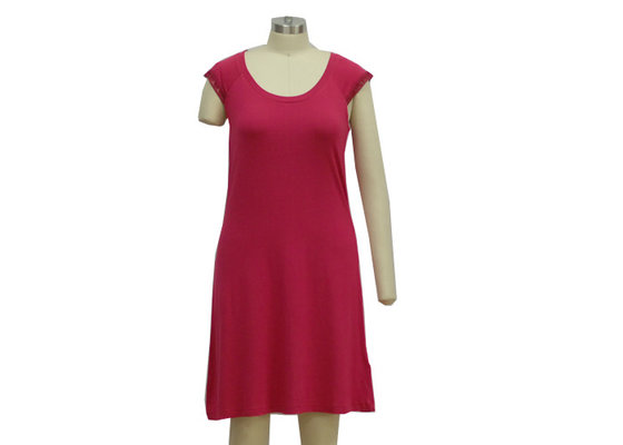 China Latest Ladies Summer Nighties  , Viscose /  Elasthan Long Sleeveless Nightgown supplier