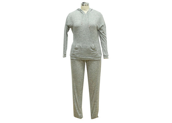 China Long Sleeves Knitted Ladies Loungewear Sets With Hook Shirt And Long Pants supplier