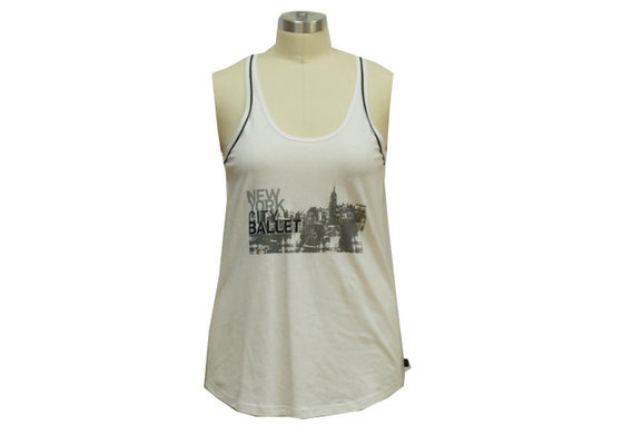 China Outdoor Loose Fit Womens Sports Vest Tops , Sleeveless Ladies Knitted Tank Tops supplier