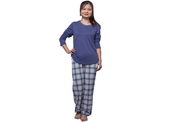 China Classical Soft Fabric Stripped Pajamas Nightwear Long Sleeve And Long Pant Sleepwear supplier