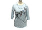 Ladies Casual Wear  3/4  Sleeve  / Ladies  Softness T Shirt  Big Printing In Front supplier