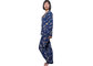 Fashion Printed Satin Womens Matching Loungewear , Comfy Ladies Casual Pajama supplier