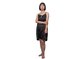 Jacquard Woman Night Dresses Black Satin Cami Dress Cotton Lace At Back supplier