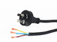 High quality Australian 3 pin power cord without stopper power cable lead supplier