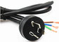 High quality Australian 3 pin power cord without stopper power cable lead supplier