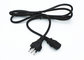 High quality Brazil UC 3 pin power cord  lead cable plug 10A rated  0.5mOEM supplier