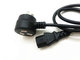 Best 10A/16A  3pin black two side  power cable  0.5m-10m copper power cord supplier