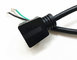 American 3pin black power cord with terminal stopper 10A/16A copper power cable supplier