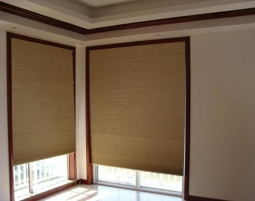 Low noise high quality levolor honeycomb Blind cordless for sliding customized