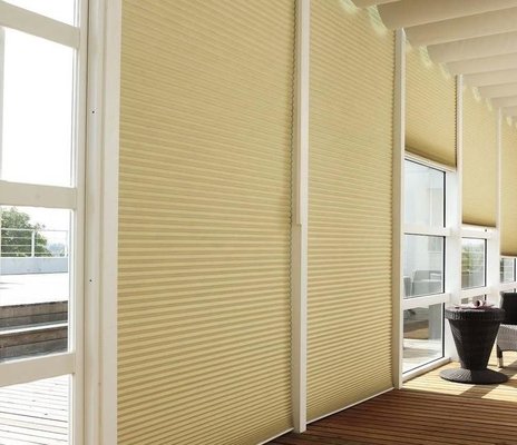 Low noise high quality levolor honeycomb Blind cordless for sliding customized