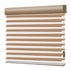 Modern motorized/manual soft shutters window grey Shangri-la blinds customized double layer curtain