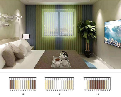 New design Alexa voice control tuya platform motorized vertical Shangri-la blinds with Smart home system app