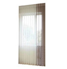 Elegant light filtering  light blue Shangri la blinds vertical with Smart home system app/with manual chain rope
