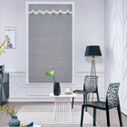 European style fan shape grey Roman blind track modern simple Customized living room dining room solid color