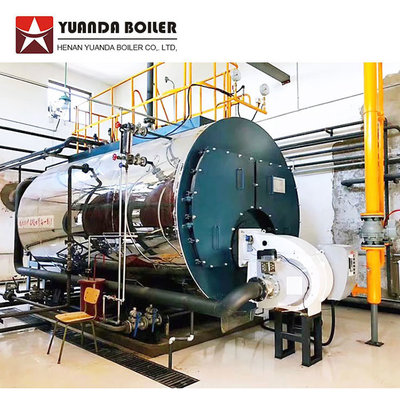 WNS 10 Ton 10tph Gas Diesel Fuel Steam Boiler For Beverage Factory