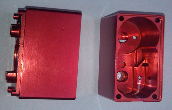 China Red Anodized Custom Precision CNC Machining Services Aluminum Electronic Enclosures supplier