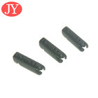 jiayang aglet matte black color  color 25mm flat  cord laser logo metal tipping for hoodies