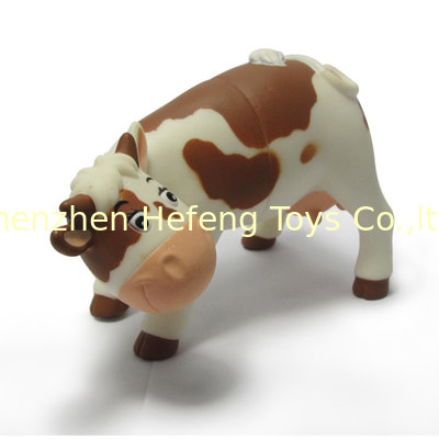 Customized 3D Animal Toy Doll PVC Model Toy Action Figure Children's Vinyl Cow Toys Gifts
