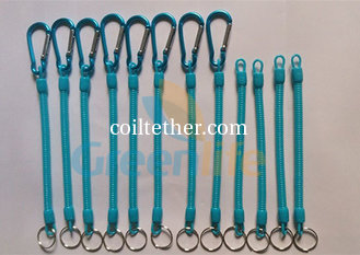China Customized Size and Blue Color 4'' to 40'' Multi-purpose Utilities Plier Coiled Lanyards supplier