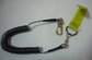 Semi-transparent safe spring steel wire lanyard with custom colors and sizes factory direc supplier